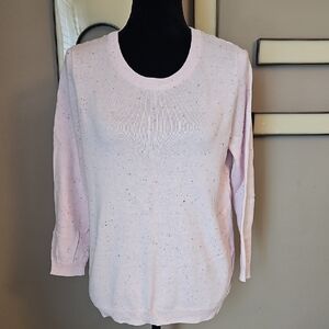 Maison Jules Pink Flecked Sweater